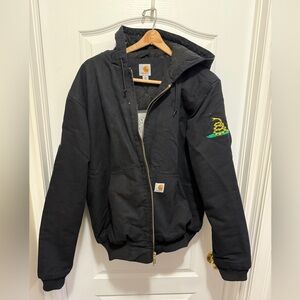 carhartt active jacket w/patches size L Tall